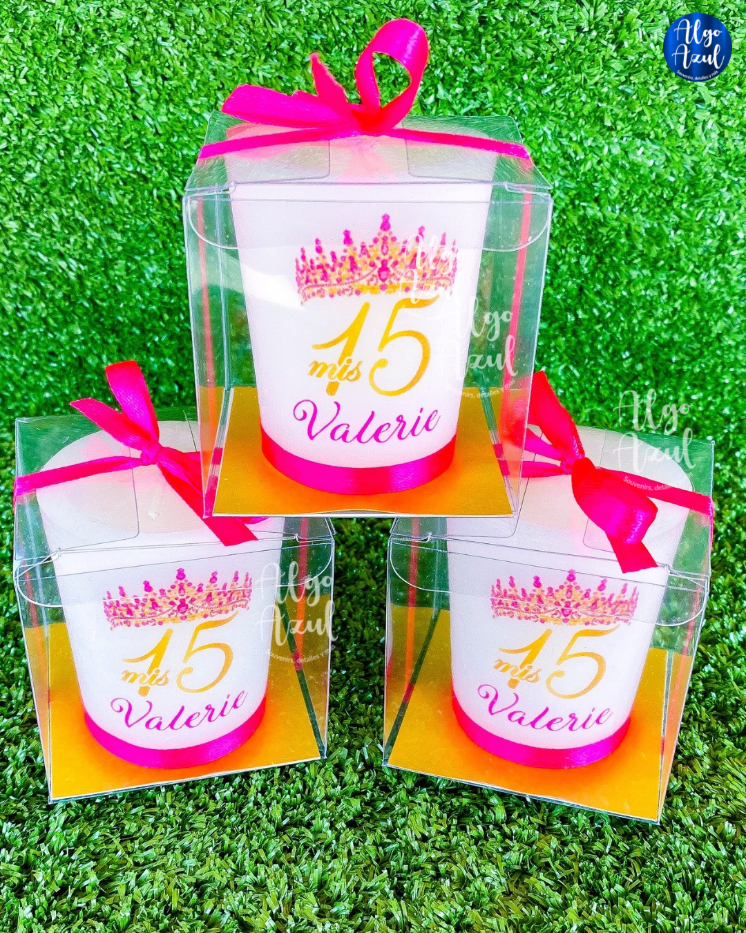 Velas Mini con Cajita Quinceaños