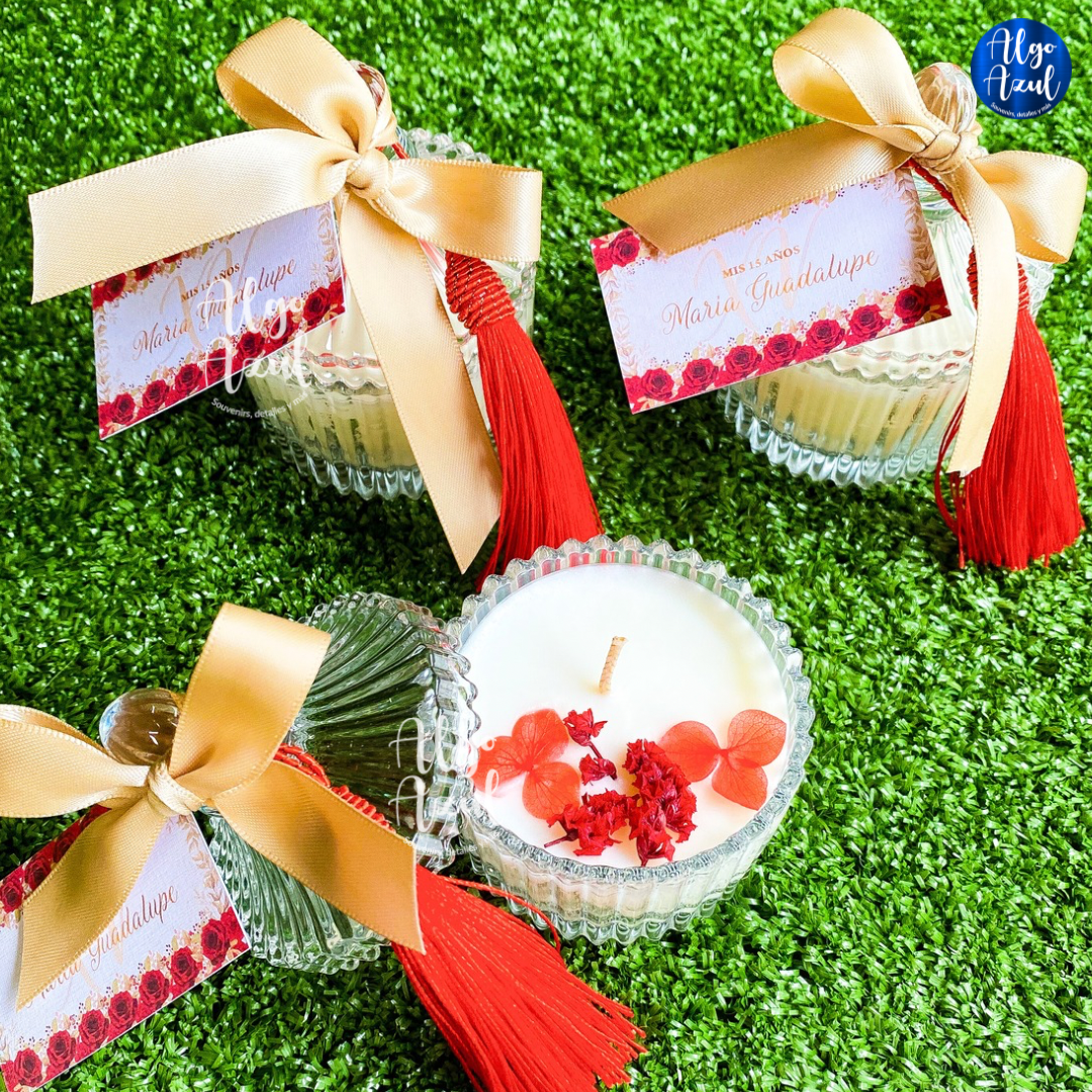 Velas Petit Cristal con Decorado adicional