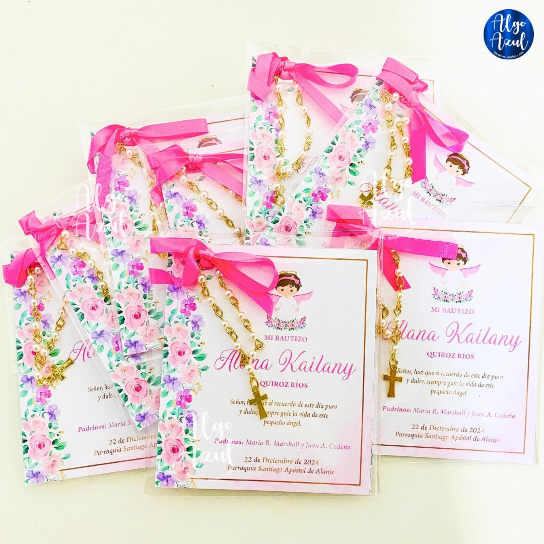 Mini Denarios con Tarjeta - Bautizo