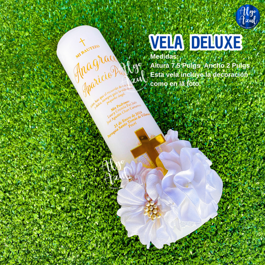 Vela para Bautizo - Deluxe