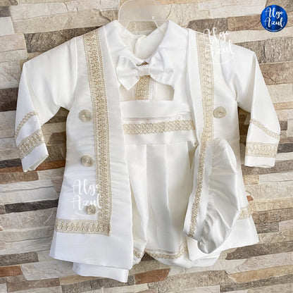 Traje de Bautizo de Niño MODELO ALBERTO IVORY