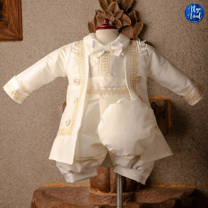 Traje de Bautizo de Niño MODELO ALBERTO IVORY