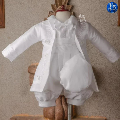 Traje de Bautizo de Niño - MODELO ALBERTO BLANCO